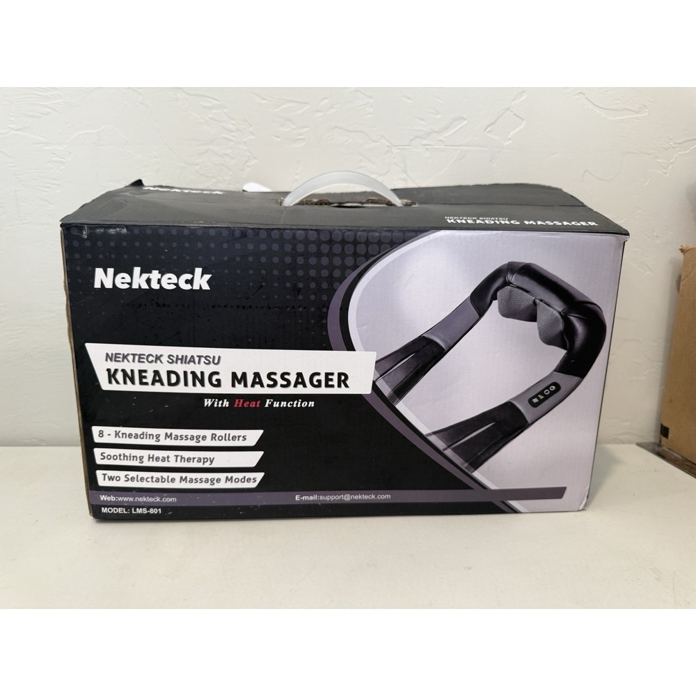 Nekteck Shiatsu Deep Kneading Massage Pillow‎